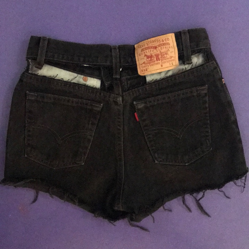 Vintage Levi Cutoff Shorts w/ Cutouts & Patch